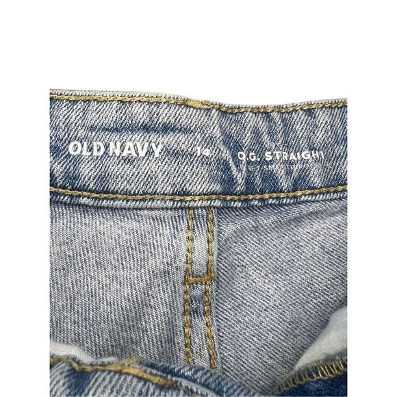 Old Navy Women’s 14 Cuffed Boyfriend Jean Shorts Button Fly Distressed Denim - Picture 3 of 6